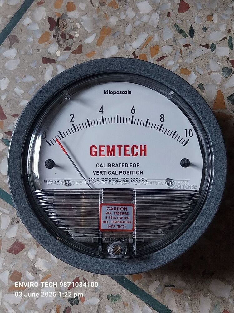 GEMTECH Differential Pressure Gauge Dealers Near Holy Angels Hospital