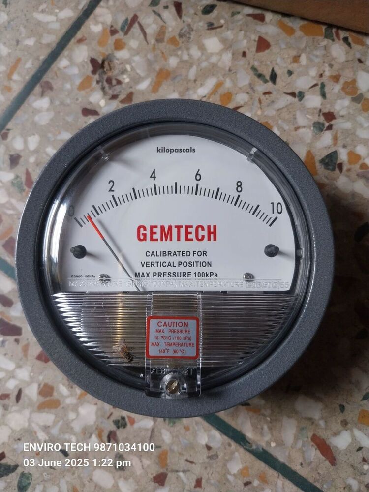 GEMTECH Differential Pressure Gauge Dealers Near Holy Angels Hospital