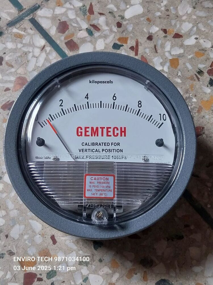 GEMTECH Differential Pressure Gauge Dealers Near Holy Angels Hospital