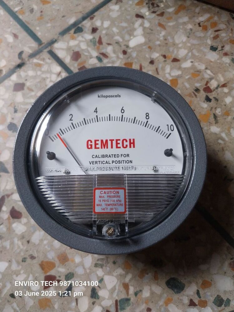 GEMTECH Differential Pressure Gauge Dealers Near Sunder Lal Jain Hospital