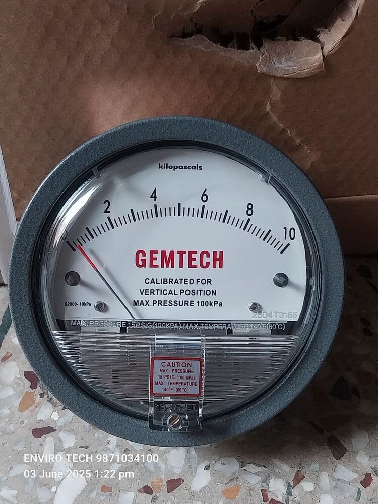 GEMTECH Differential Pressure Gauge Dealers Near Lifeline Hospital