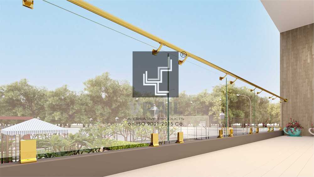 Scratch-resistant Aluminium Railing Coating - Design: Plain