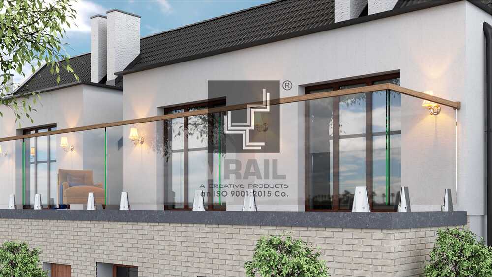 Scratch-resistant Aluminium Railing Coating - Design: Plain