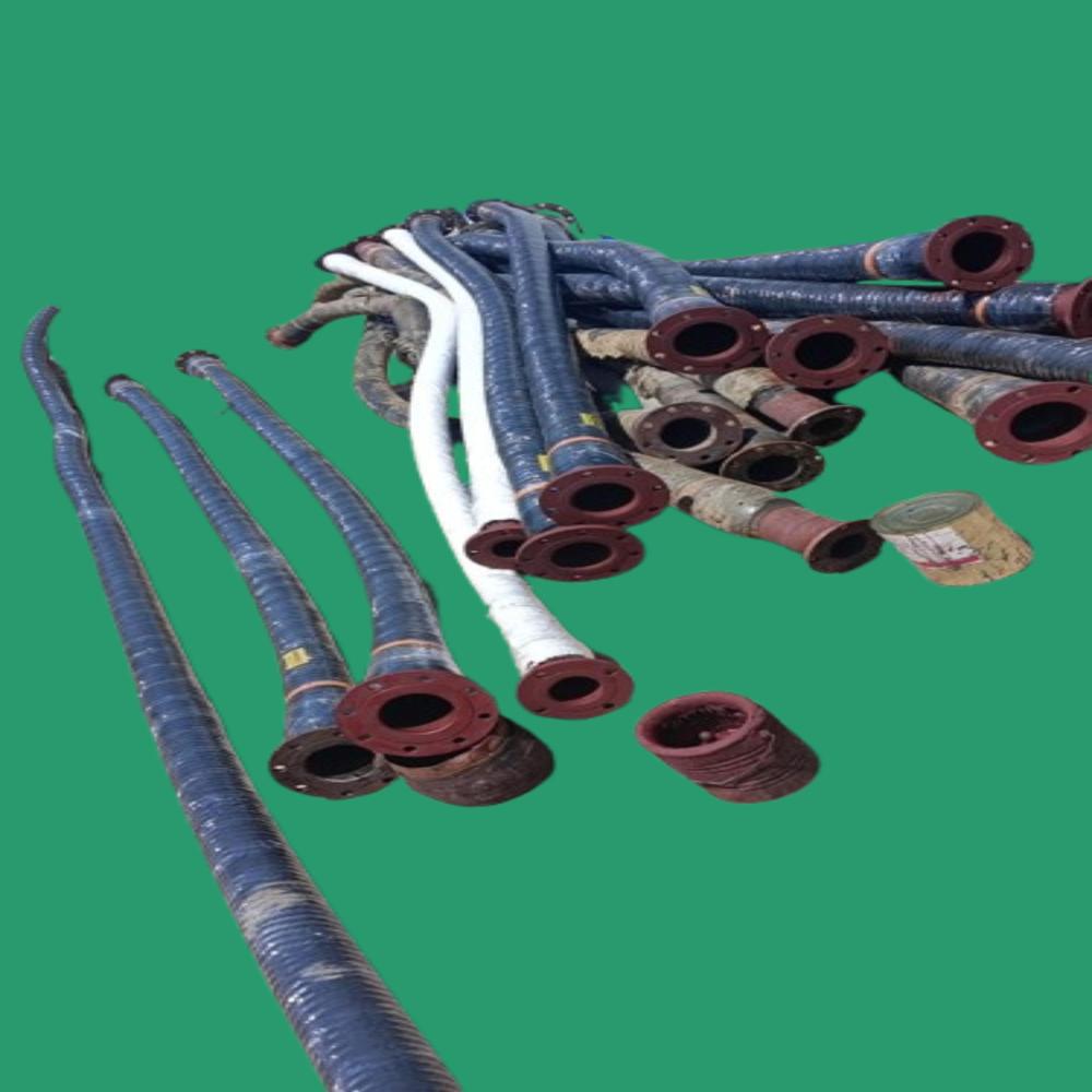 Silo Rubber Hose - Natural/synthetic Rubber, 75mm Id, Black, Up To 10 Bar | Flanged/plain Ends, Textile Reinforced, Smooth Bore