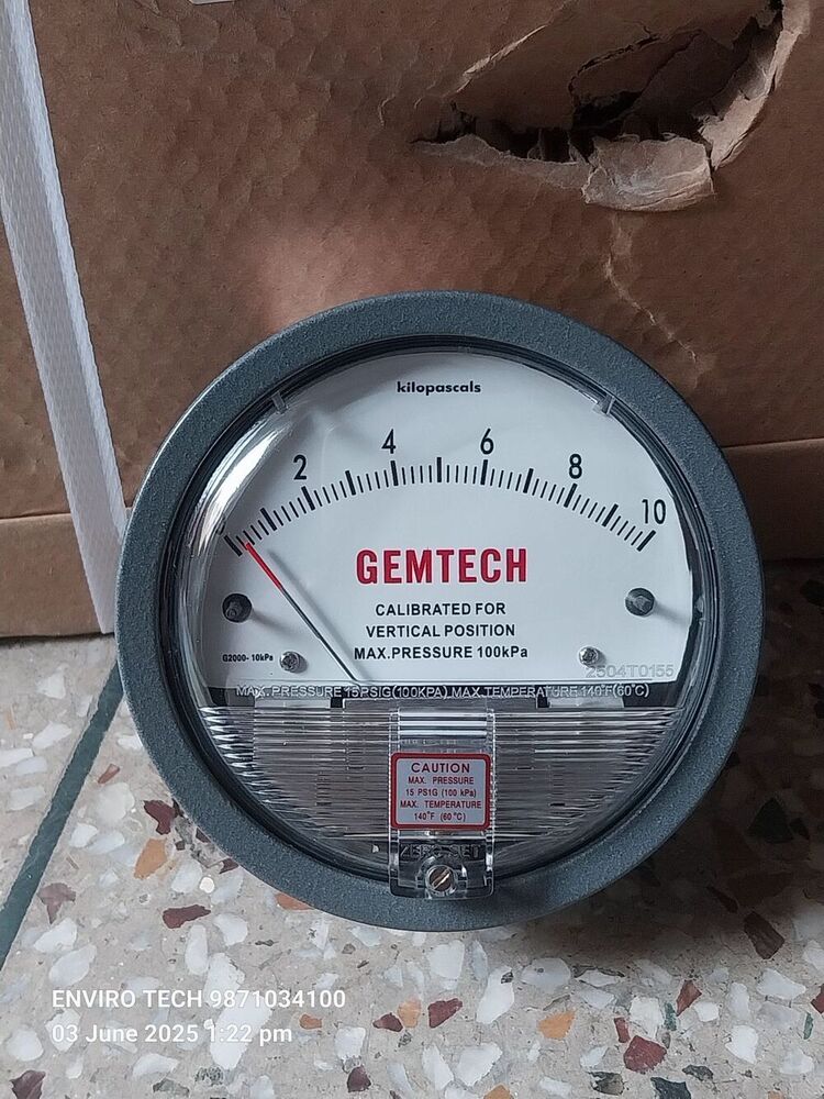 GEMTECH Differential Pressure Gauge Dealers Near Sir Ganga Ram Hospital