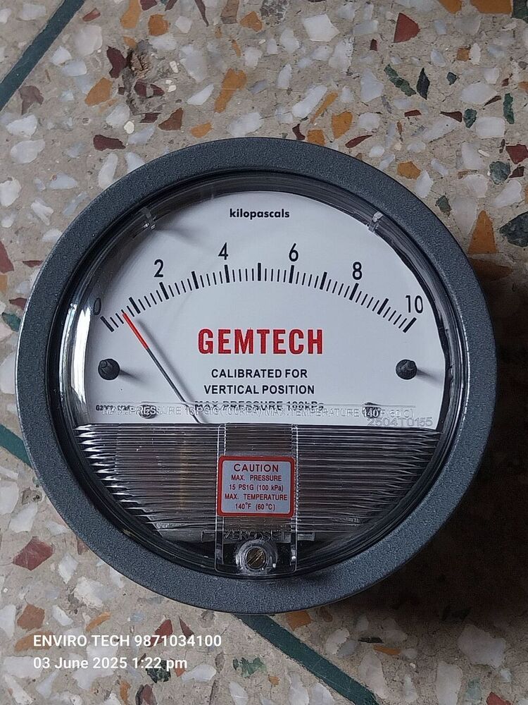 GEMTECH Differential Pressure Gauge Dealers Near Sir Ganga Ram Hospital