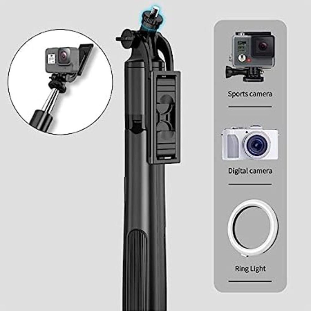 Q05 Selfie Stick With Tripod Stand - Body Material: Abs+ Stainless Steel