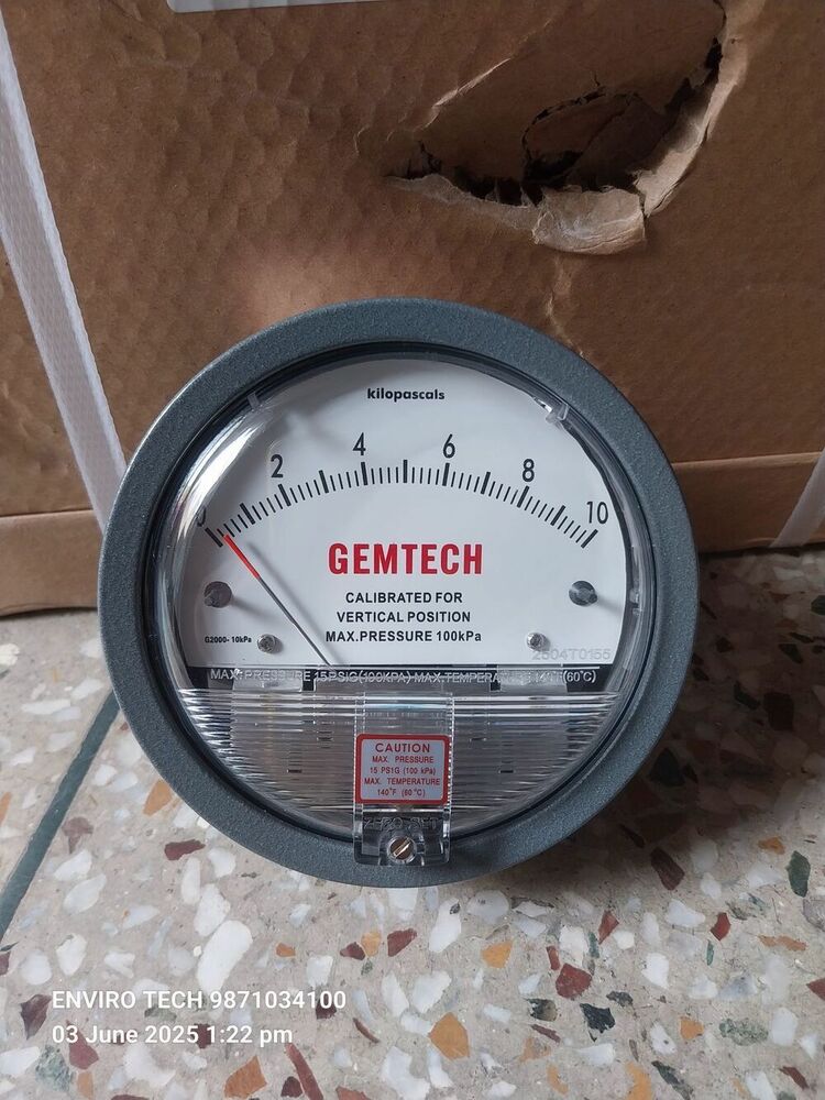 GEMTECH Differential Pressure Gauge Dealers Near Maharaja Agrasen Hospital