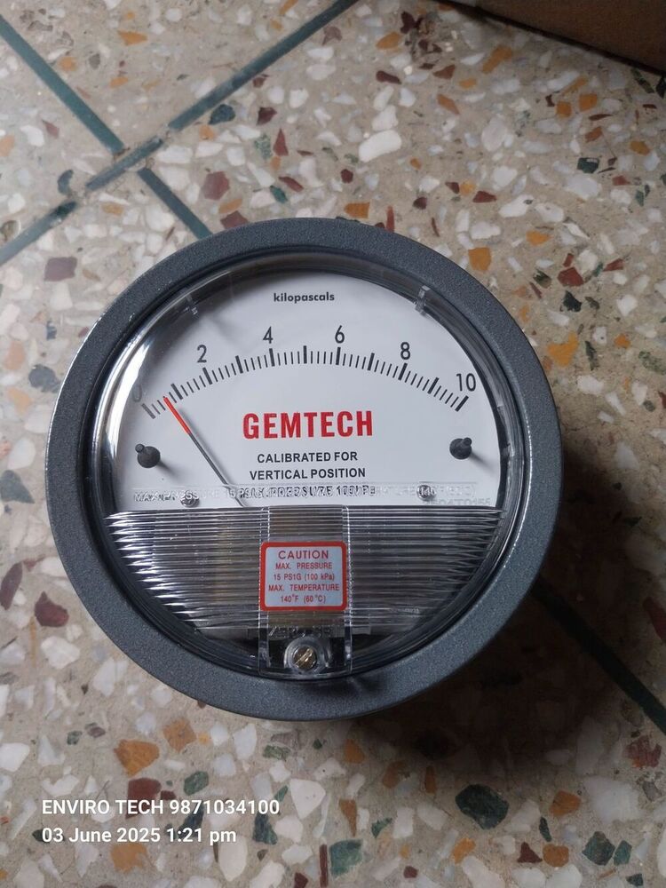 GEMTECH Differential Pressure Gauge Dealers Near Maharaja Agrasen Hospital