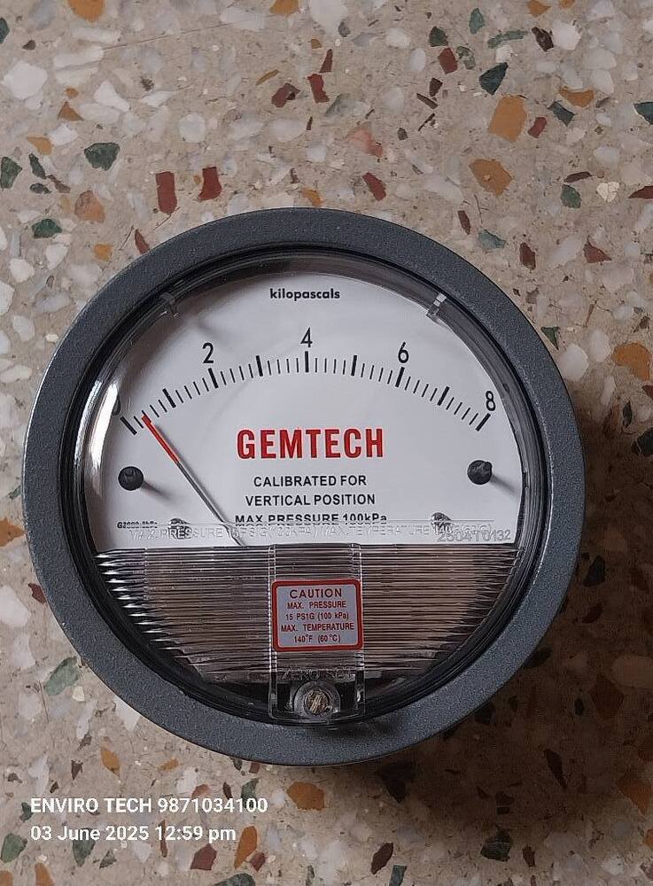 GEMTECH Differential Pressure Gauge Dealers Near Dr BL Kapur Memorial Hospital