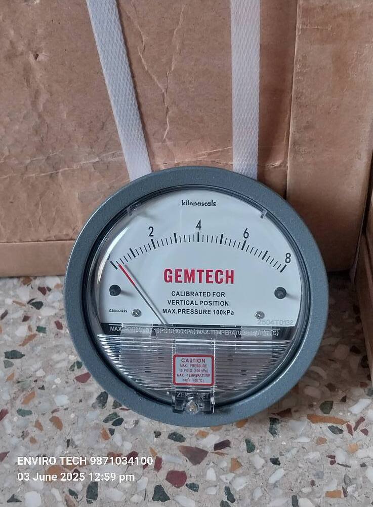 GEMTECH Differential Pressure Gauge Dealers Near Dr BL Kapur Memorial Hospital