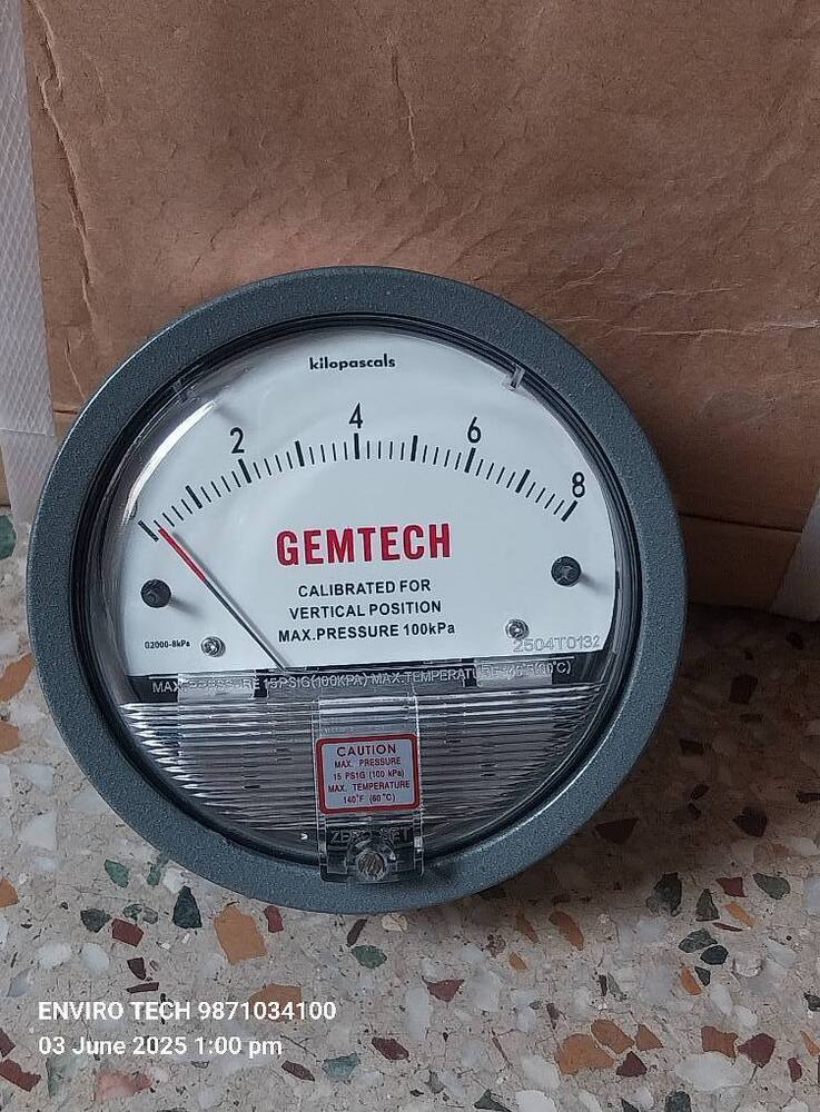 GEMTECH Differential Pressure Gauge Dealers Near Dr BL Kapur Memorial Hospital
