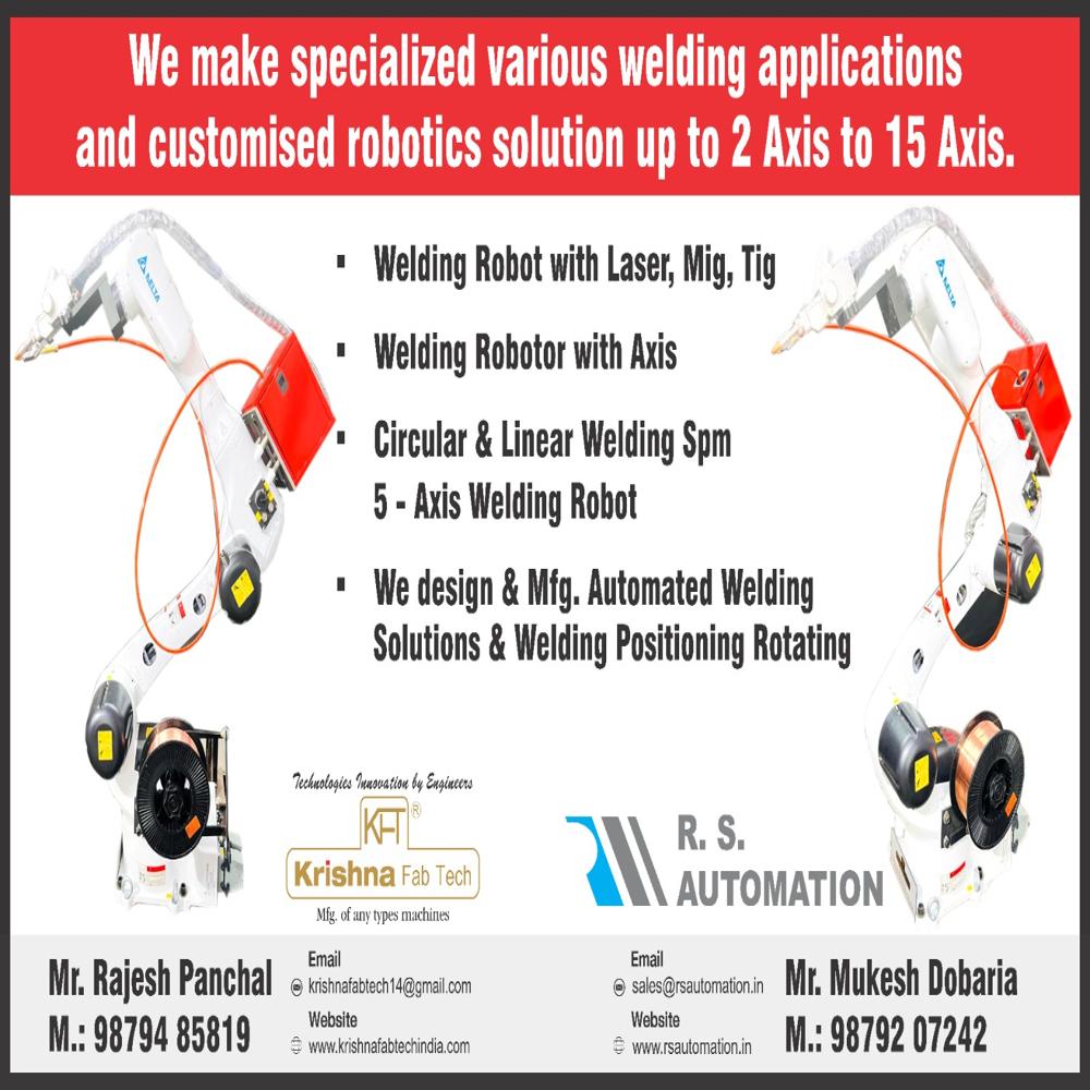 Robotic Welding With Laser - Accuracy: 95 %