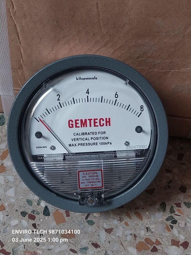 GEMTECH Differential Pressure Gauge Dealers Near NS Hospital