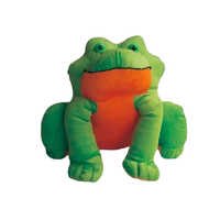 Frog Animal Soft Toy - Color: Green And Orange