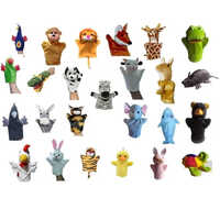 Animal Hand Puppet Set - Color: Multicolor