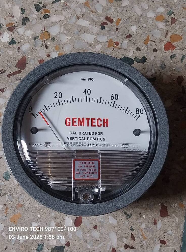 GEMTECH Differential Pressure Gauge Dealers Near National Heart Institute