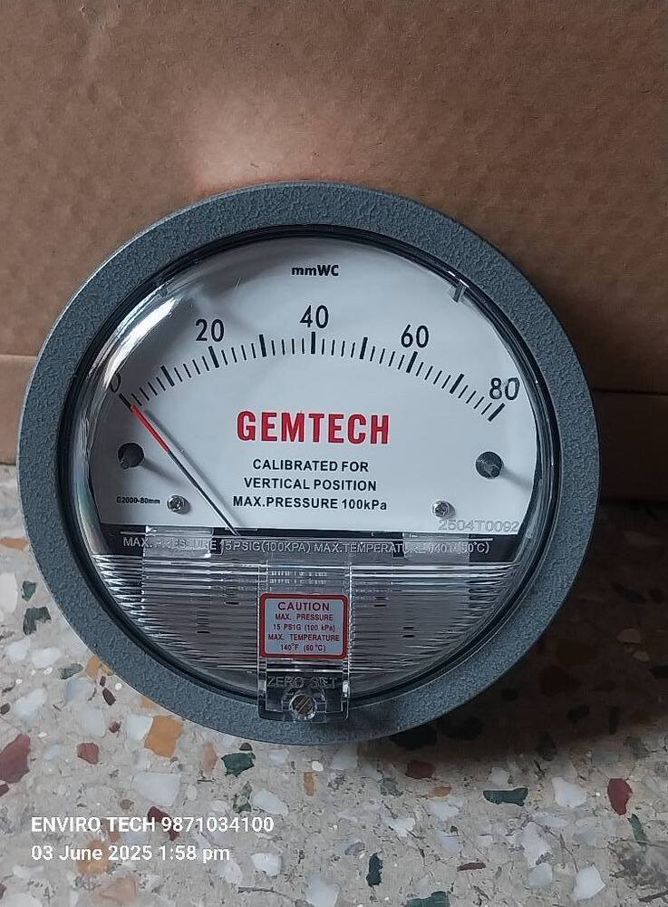 GEMTECH Differential Pressure Gauge Dealers Near National Heart Institute