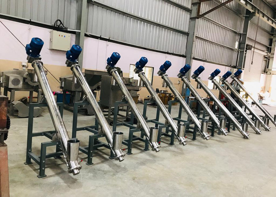 Ss Ms Screw Conveyor - Color: Silver