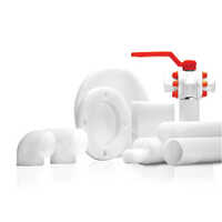 Pvdf Pipes And Fittings - High-quality Polyvinylidene Fluoride Material, Various Thicknesses, White Color, High Rated Pressure Capacity, Warranty
