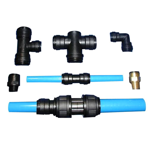 Aluminum Pipes And Fittings - Color: Blue