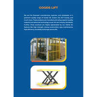 Hydraulic Goods Lift