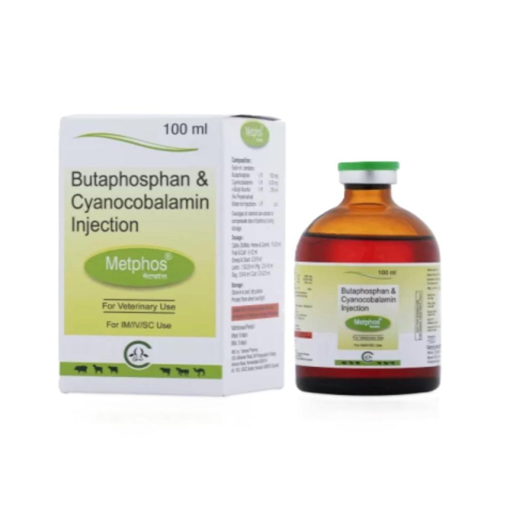 Metphos Butaphosphan+mecobalamin 100ml Injection