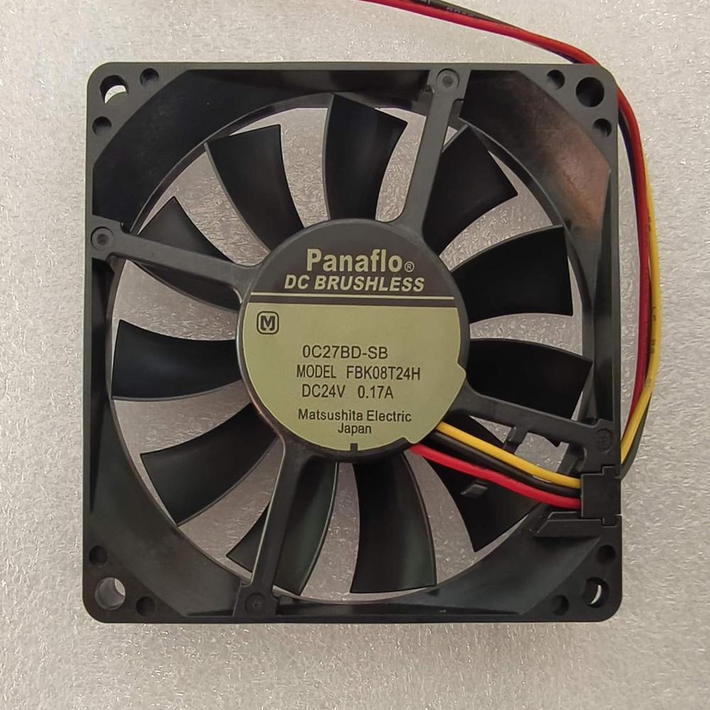 PANAFLO FBK08T24H Axial Fan 24V-0.17A DC Brushless Air Cooling Fan 3000 RPM 8015mm 3Wire