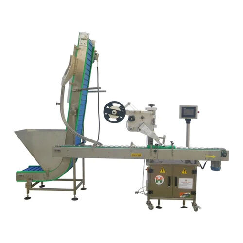 Cap Sticker Labeling Machine With Elevator - Application: Industrial