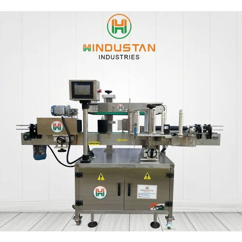 Round Bottle Front And Back Labeling Machine - Application: Industrial