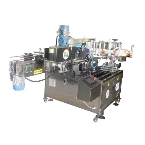 Square Jar Sticker Labeling Machine