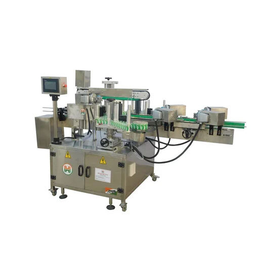 Square Bottle Front-Back Sticker Labeling Machine