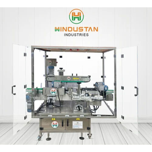 Round and Single Side Labelling Machine with Safety Interlock Cabinet