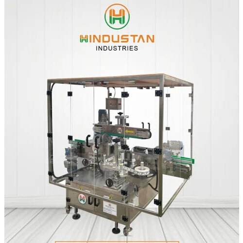 Round And Single Side Labelling Machine With Safety Interlock Cabinet - Application: Industrial