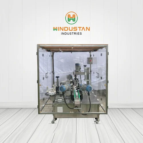 Round and Single Side Labelling Machine with Safety Interlock Cabinet