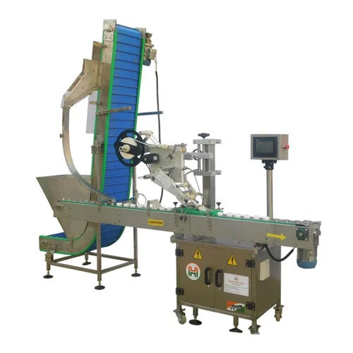 Top Labeling Machine With Elevator for Cap