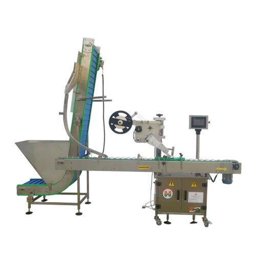 Top Labeling Machine With Elevator for Cap