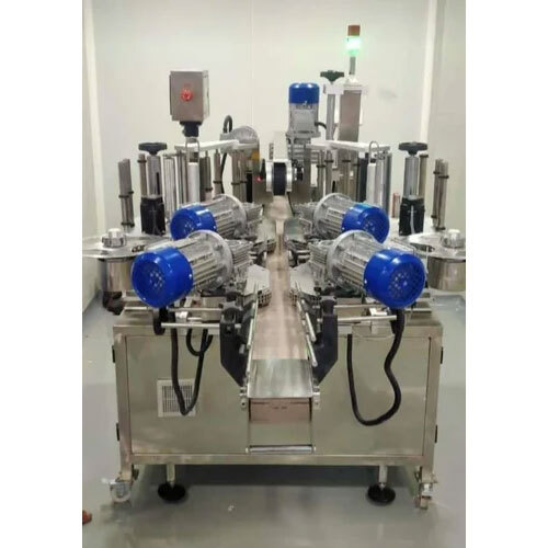Bottle Labeling Machine - Stainless Steel, 220-240 Volt Electric Drive, Silver | Automatic Operation, 1-year Warranty, Industrial Use