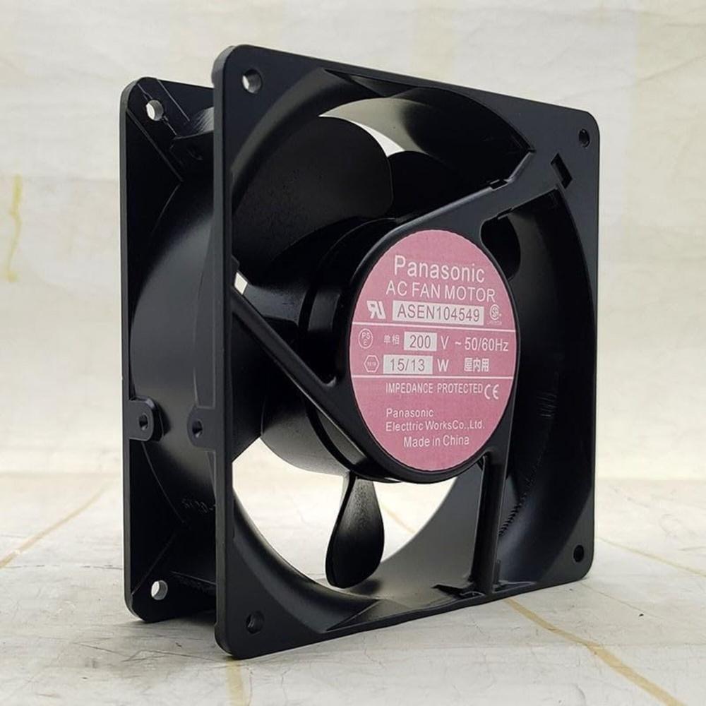 PANASONIC ASEN104549 Axial Fan 200V-50/60Hz 15/13W DC Brushless Air Cooling Fan 2100 RPM 120 * 120 * 38mm 2Wire (Metal)