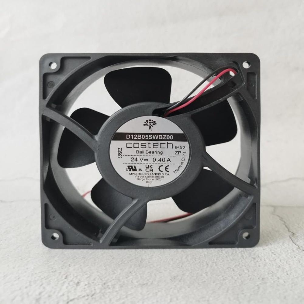 COSTECH D12B05SWBZ00 Axial Fan 24V-0.40A DC Brushless Air Cooling Fan 3200 RPM 120 * 120 * 38mm 2Wire