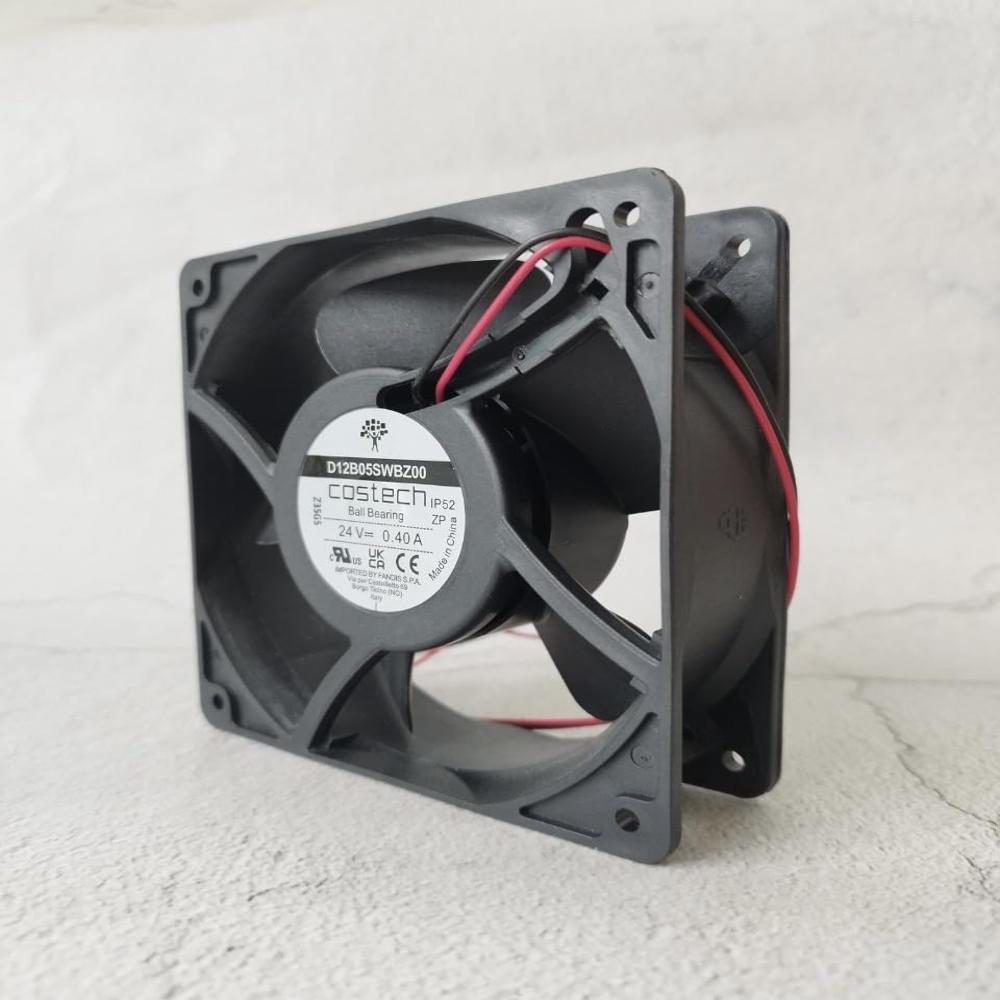COSTECH D12B05SWBZ00 Axial Fan 24V-0.40A DC Brushless Air Cooling Fan 3200 RPM 120 * 120 * 38mm 2Wire