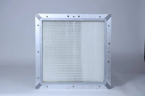 Mini Pleat HEPA Filter - Micro-Glass Fiber Paper, Custom Sizes 4-10 Inch, White, Low Airflow Resistance, 99.97% Filtration Efficiency at 0.3 Microns