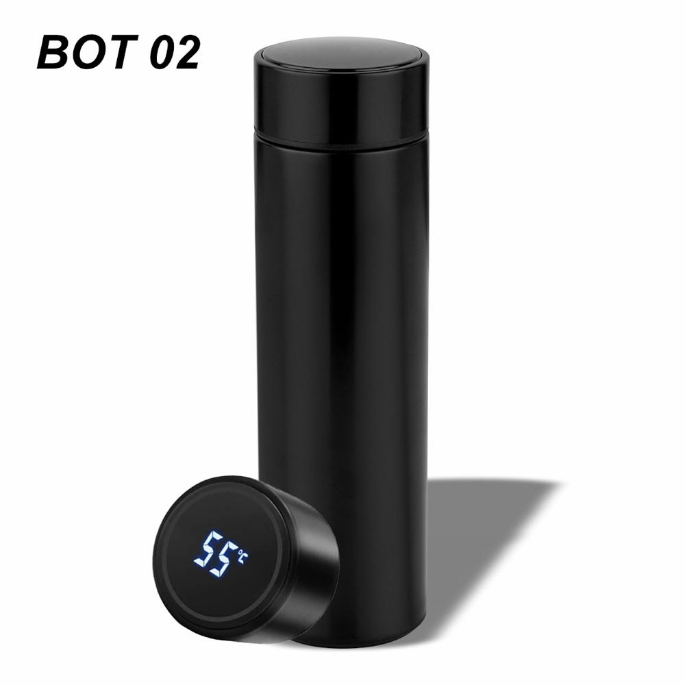 Temperature Display 500 Ml Bottle - Color: Black