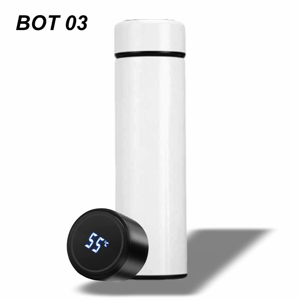 Temperature Display 500 Ml Bottle - Color: Black