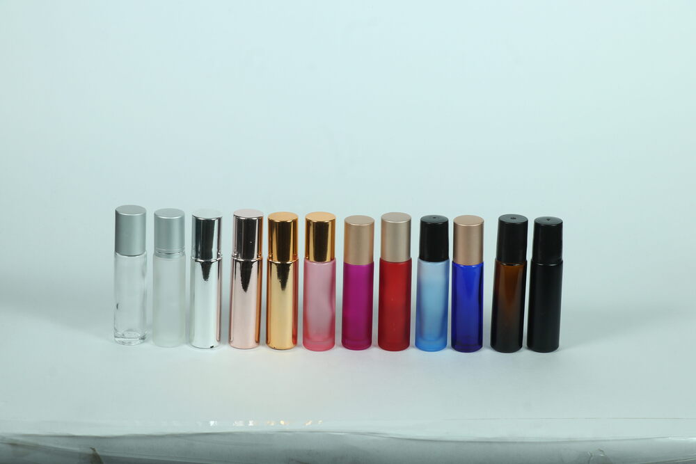 10ml Glass Roll On Bottle - Glass Material Different Sizes Transparent Color - Round Shape With Roll On Sealing Type For Convenient Use