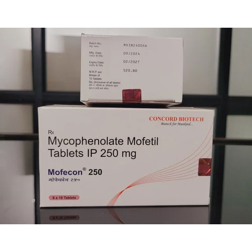 250 Mg Mycophenolate Mofetil Tablet Ip - Drug Type: General Medicines