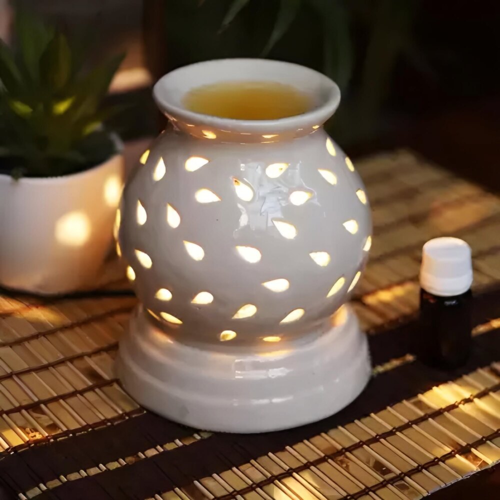 Electric Ceramic Aroma Diffuser Ceramic Oil Burner for Home Office