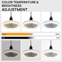 Small Ceiling Fan With Lights Adjustable LED Fan Lamp for Home, Kitchen, Office, Ganpati Decoration