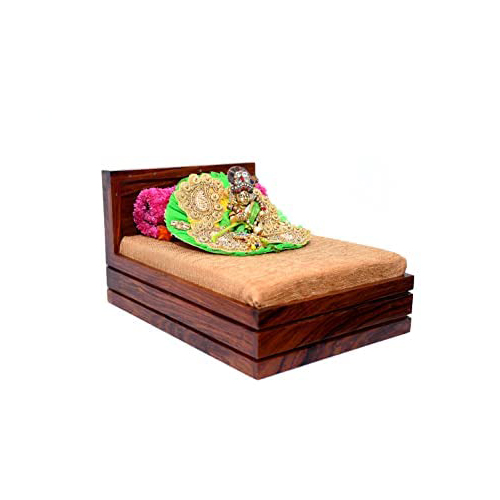 Ladu Gopal Storage Bed, Small Single, Polished Wood, Brown - Feature: Good Quality