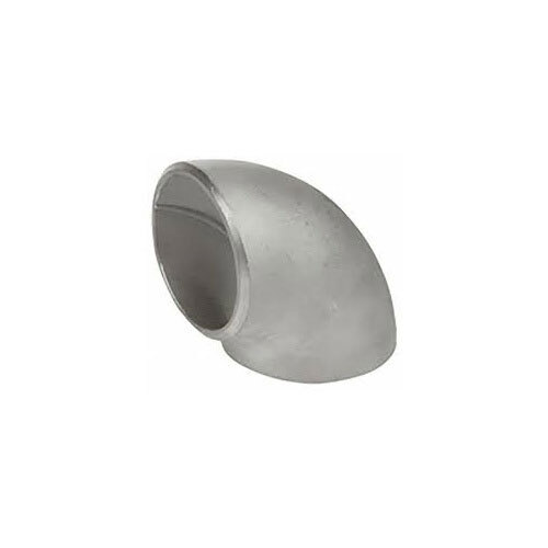 Monel Pipe Elbow - Stainless Steel, Polished Finish, Silver Color | 1-Year Warranty, Round Shape, Ideal for Plumbing Applications